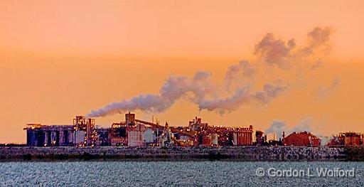 A Cold Dawn On The Gulf Coast_30511.jpg - Alcoa Point Comfort photographed from across Lavaca Bay at Port Lavaca, Texas, USA.